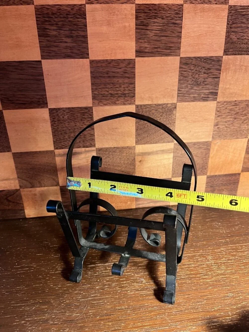 Black Wrought Iron Napkin Letter Holder A993